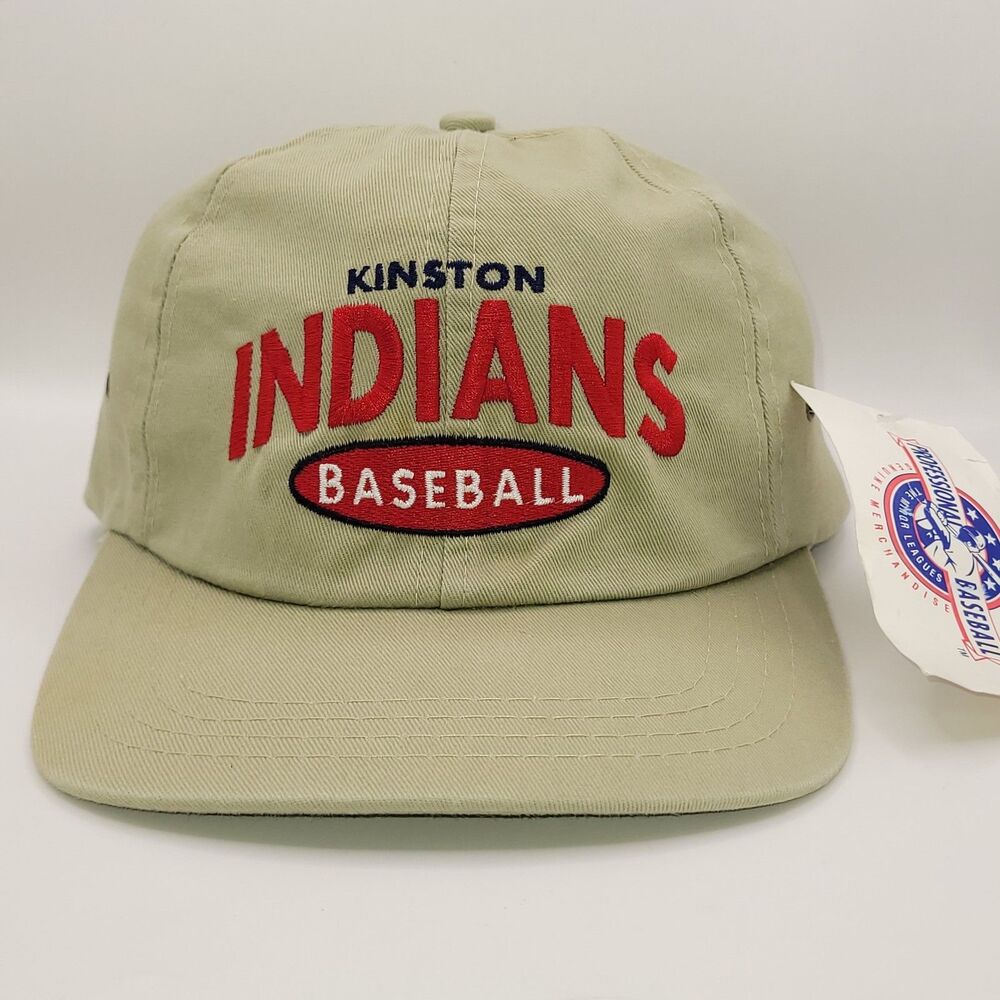 Kinston Indians Minor League Baseball MiLB Hat Cap Kudzu Khaki Adjustable NWT